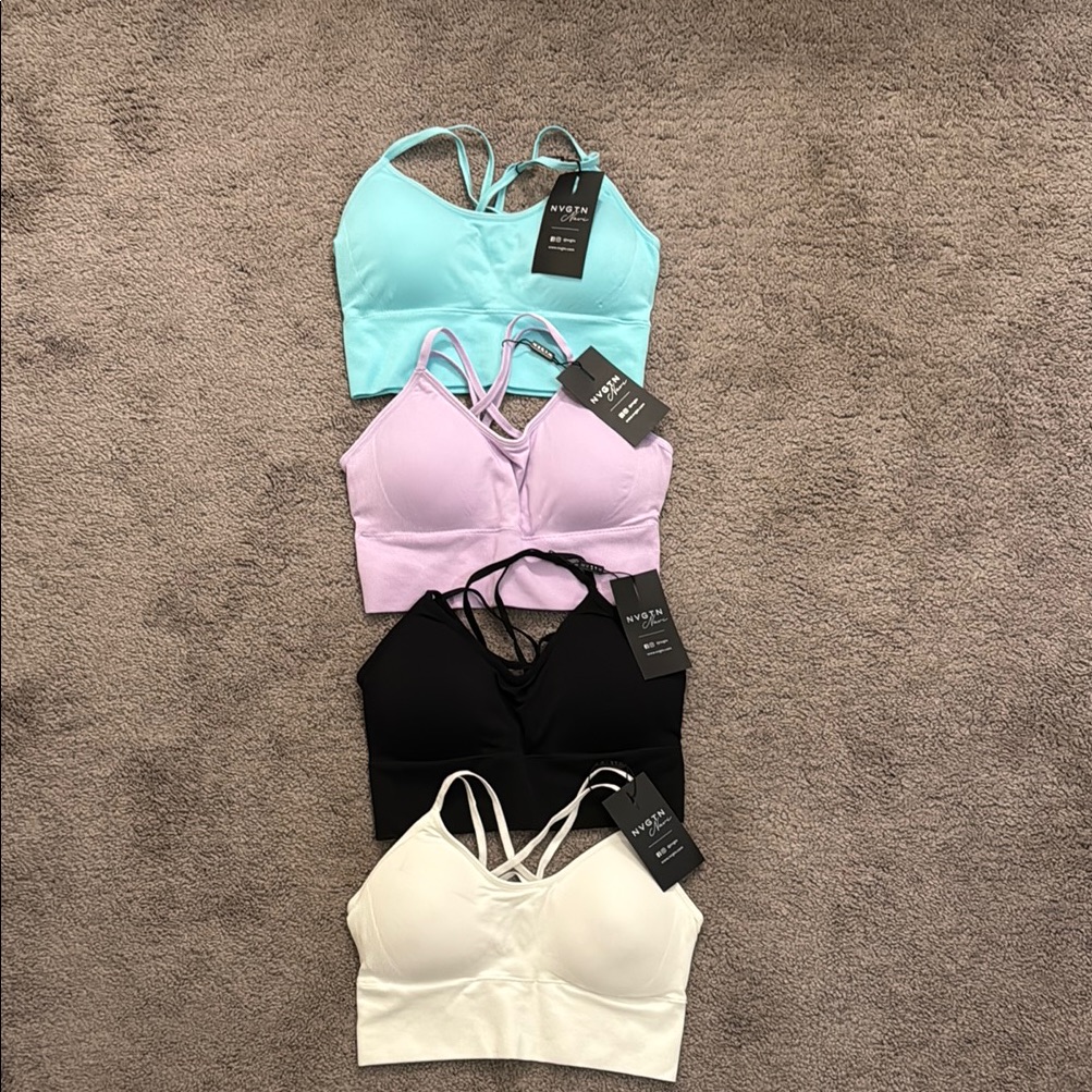 Women's Intimates Set - Black, White, Purple, Blue